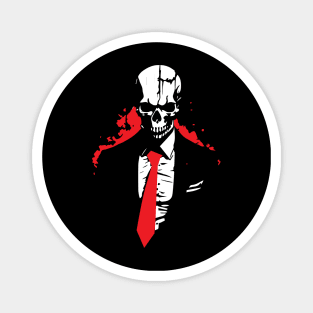 Businessman Skeleton in Suit Magnet